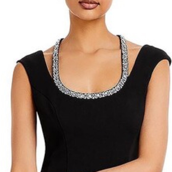 NWT Aqua Womens Embellished Knee-Length Sheath Dress - Picture 3 of 6